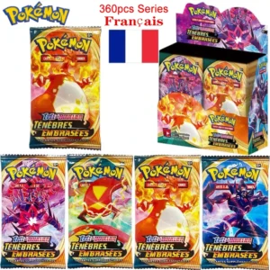 360pcs Pokemon French Version Scarlet & Violet Cards Evolution Booster Gift Game Collection Battle Trading Collection Card Toys