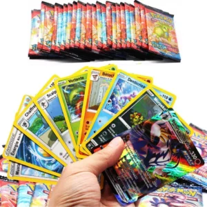 4 Packs 40 PCS Pokemon Cards GX EX Vmax V Sun Moon Brilliant Stars Game Card Booster Pack Collection Transaction Card Kids Toys