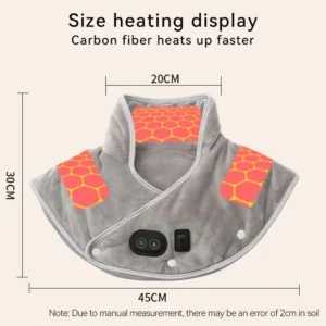 Electric Heating Shoulder Pad USB Heated Neck Wrap For Health Care Tool Neck Massager Brace Cramps Relieve Fatigue Relax Warmer