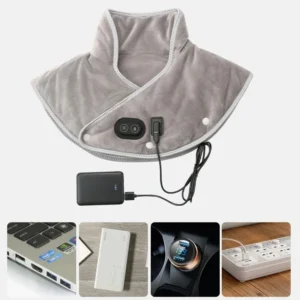 Electric Heating Shoulder Pad USB Heated Neck Wrap For Health Care Tool Neck Massager Brace Cramps Relieve Fatigue Relax Warmer