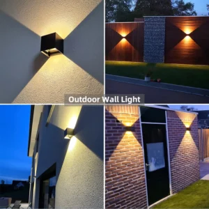 Led Outdoor Wall Light Waterproof Porch Garden Lighting 6W 12W Indoor Wall Lamp Decor Bedroom Living Room Corridor Stairs Lamps