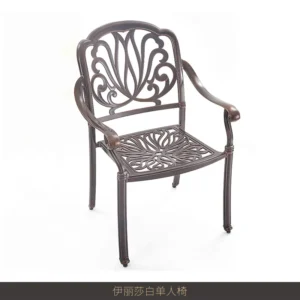 Outdoor furniture cast aluminum tables and chairs leisure garden courtyard waterproof iron tea table combination