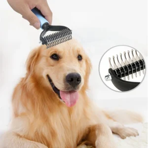 Professional Pet Deshedding Brush Dog Hair Remover Pet Fur Knot Cutter Puppy Cat Comb Brushes Dogs Grooming Shedding Supplies