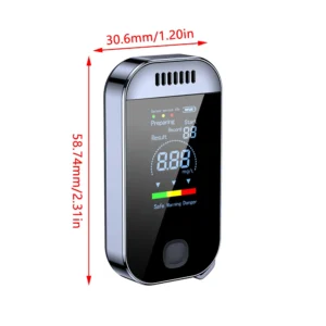 Professional USB Rechargeable Electronic Alcohol Tester Portable igital Breath Alcohol Tester With LCD Display